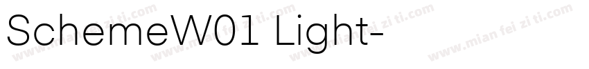 SchemeW01 Light字体转换